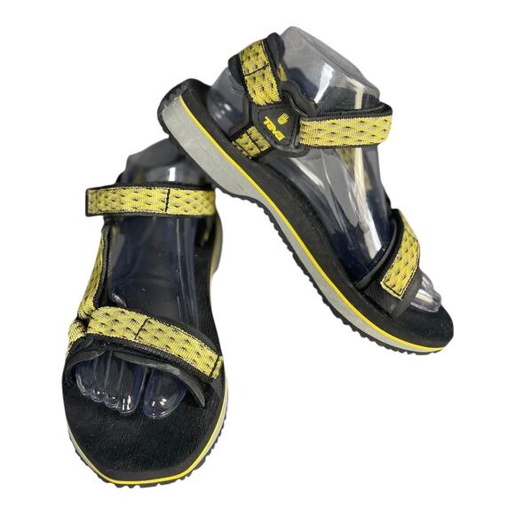 Teva Women’s Hurricane Ampsole Black & Yellow Sandals Size-8 - Picture 2 of 9